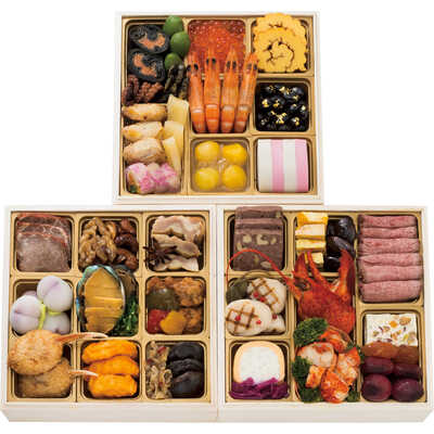 和・洋・中華風　三段（３～４人用）