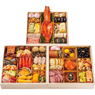 和・洋・中華風　三段（４～５人用）