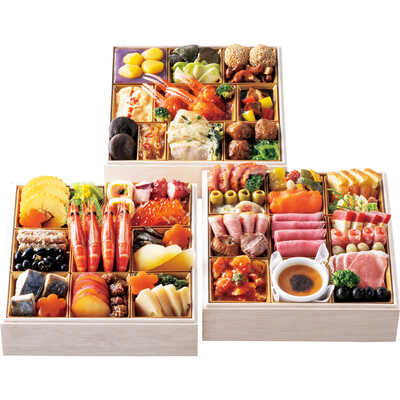 和・洋・中華風　三段（４人用）