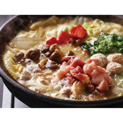 秋田比内地鶏の濁り水炊き