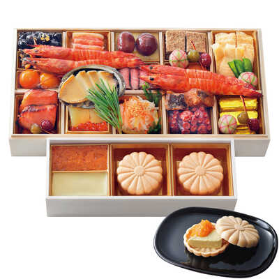 和風　一段　フォアグラ最中付き（４人用）