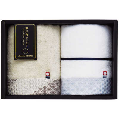 フェイスタオルセット　ベージュ