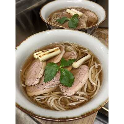 京鴨の鴨南蛮そば２食　※打ちたて冷凍生麺