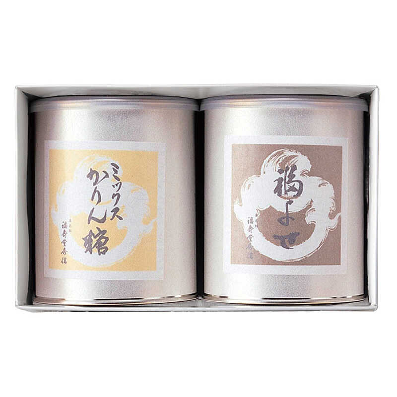 ＜大丸松坂屋＞ 福壽堂秀信 丸缶せんべい2缶入画像