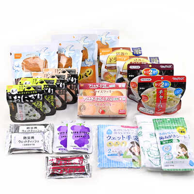 ＢＯＵＳＡＩ　ＢＯＸおいしい非常食と断水時に便利なグッズ～ふたりで２日分目安～