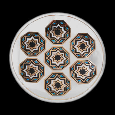 【大丸心斎橋店限定】黒船プレート(白)