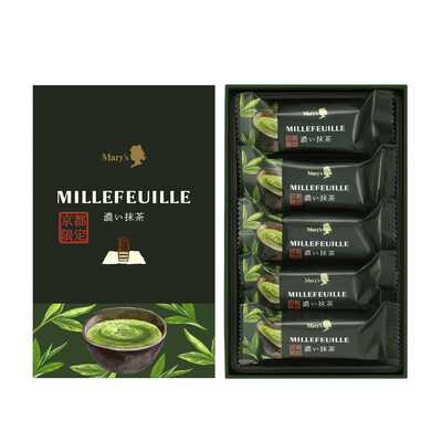 【お試し価格！】 濃い抹茶ミルフィーユ 5個入｜大丸松坂屋オンラインストア 菓子