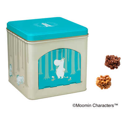 【バレンタイン】ムーミンと仲間たちのとびら缶（２種のクランチチョコレート）