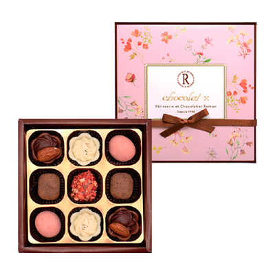 【バレンタイン】ショコラフォア９個入り（箱）×２