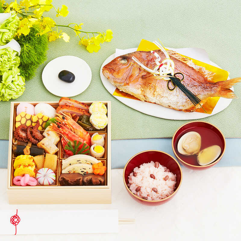 日本料理神谷監修 お食い初め膳 祝い鯛姿焼きコース｜大丸松坂屋オンラインストア【公式通販】