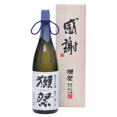 【父の日】獺祭 純米大吟醸 磨き二割三分 感謝木箱入 1,800ml