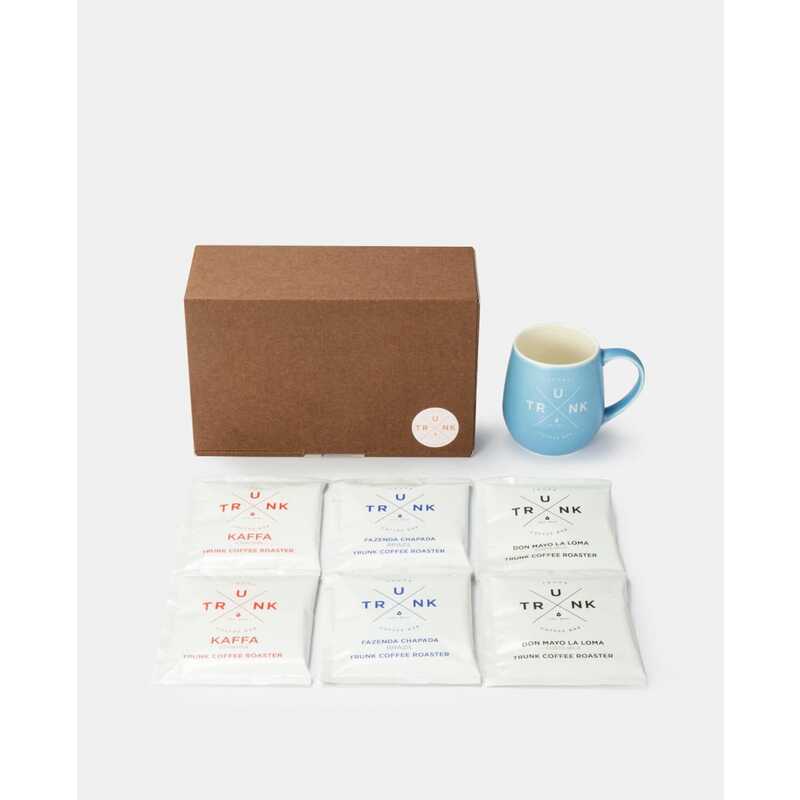 ＜大丸松坂屋＞ TRUNK COFFEE オリジナル コーヒーギフトボックス（マットブルー）画像