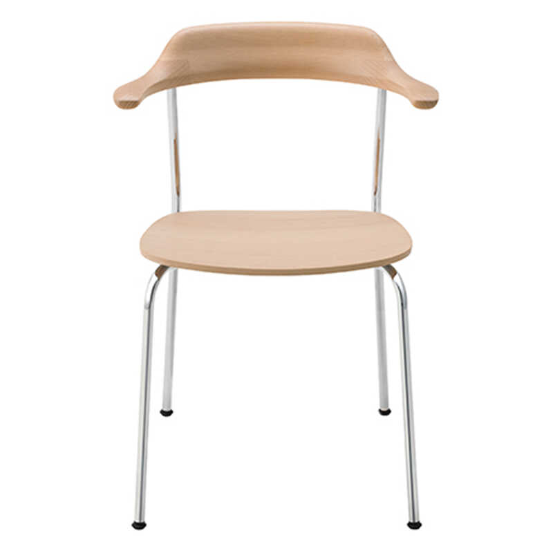 "MARUNI COLLECTION HIROSHIMA Arm Chair （スタッキング・板座） beech"