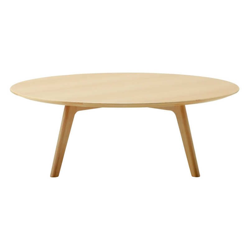 "MARUNI COLLECTION Roundish コーヒーテーブル120 beech"