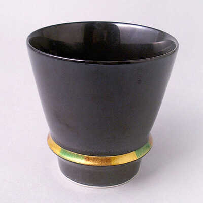 ハッピーリング　黒　焼酎グラス