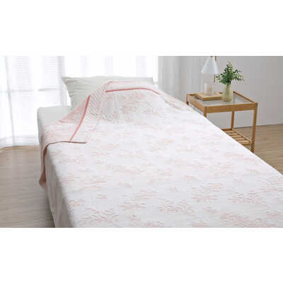 ジャガードタオルケット【ピンク】