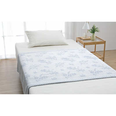 ジャガードタオルハーフケット【ブルー】