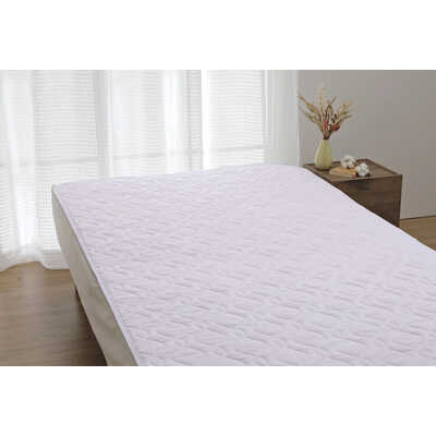 和晒しガーゼ敷きパッド（シングル）【パープル】