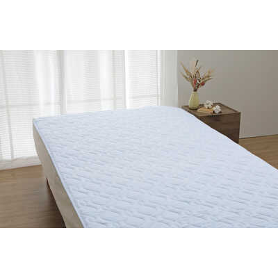 和晒しガーゼ敷きパッド（シングル）【ブルー】