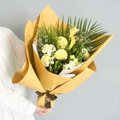 フォーマルギフト　花束　黄色系