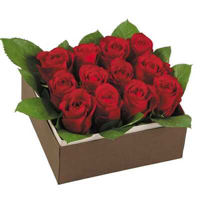 ローズＢＯＸアレンジＬ　赤