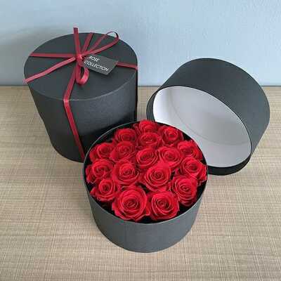 プリザーブドフラワー　赤いバラ　エターナルローズＢＯＸ　Ｓ