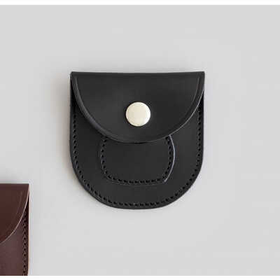 レザーコインケース　ブラック　