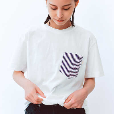 ストライプポケットＴシャツ