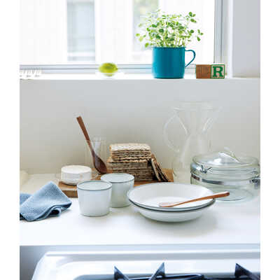 カップ＆プレートセット　ブルー