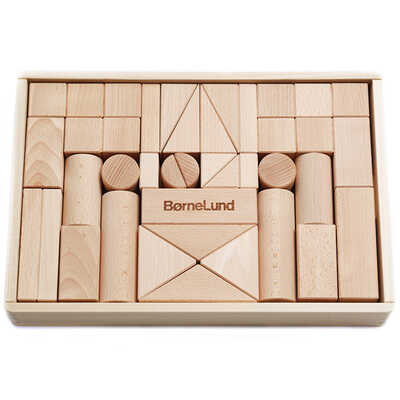 オリジナル積み木　Ｍ　白木