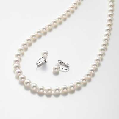アコヤ真珠（６．５－７．０ｍｍ）ネックレスセット