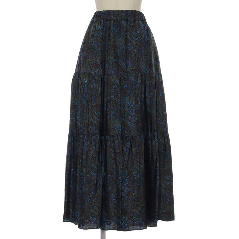 "SACRA（サクラ） BLURRED PAISLEY SKIRT"
