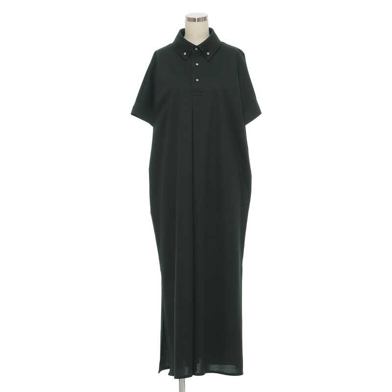 "THE RERACS（ザ・リラクス） FRONT TUCK BUTTON DOWN POLO DRESS"