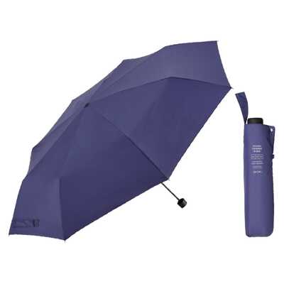 《折りたたみ傘》富山サンダー インバッグ 70cm(親骨70cm・重量419g・4級撥水加工)【ナイトブルー】