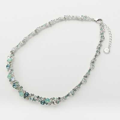 クリスタルガラスルミエールネックレス（アクア）