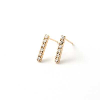 18金ダイヤピアス
