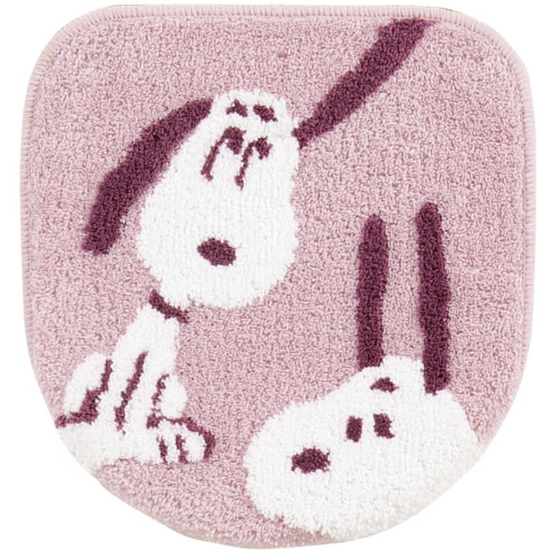 "PEANUTS フラッフィースヌーピー 兼用フタカバー（普通便座＆洗浄便座兼用）"