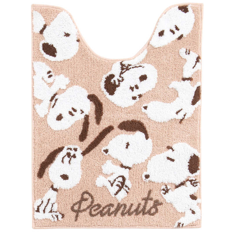 "PEANUTS フラッフィースヌーピー トイレマット"