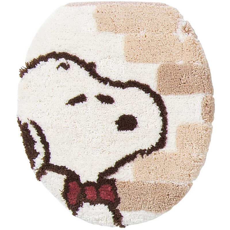 "PEANUTS おうちカフェスヌーピー フタカバー（普通便座用）"