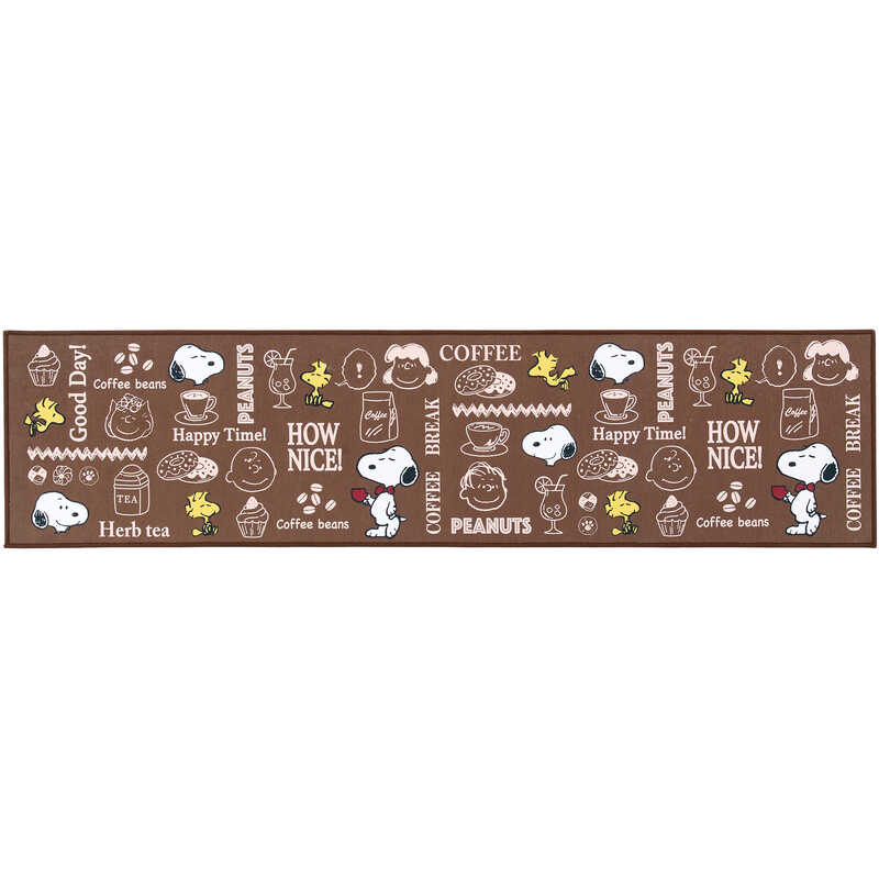 "PEANUTS ハッピータイムスヌーピー ロングマット180cm"