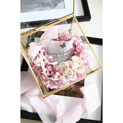 フラワーガラスボックス〈ｌｅ　ｒｏｎｄ〉