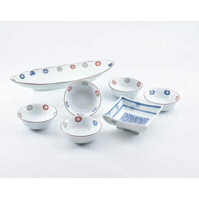 名窯福袋Ａ　　舟形鉢取鉢５客セット