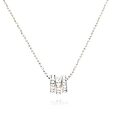 ミスネックレス　プラチナ／クリア