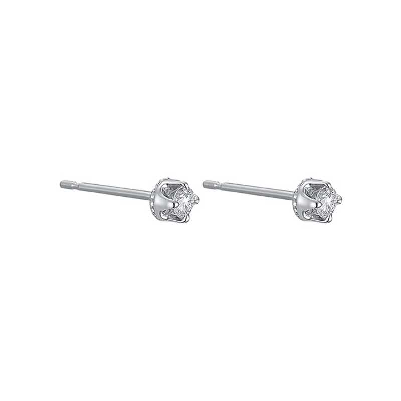 付属品なしpt900 ダイヤモンド　チェーンピアス　0.16ct