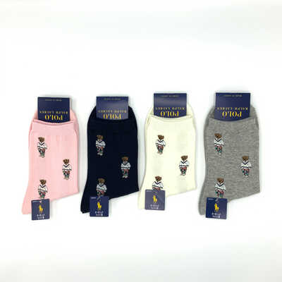 ＰＯＬＯ　ＲＡＬＰＨ　ＬＡＵＲＥＮレディースベア柄ソックス　