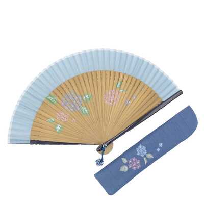 婦人扇子　ミニペンテセット　紫陽花　