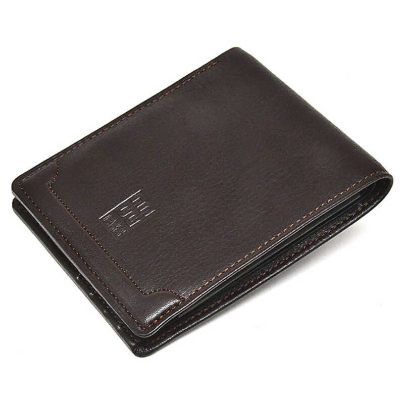  大丸・松坂屋のギフト ダックス 二つ折り財布（小銭入れなし）DP20912／ダークブラウン