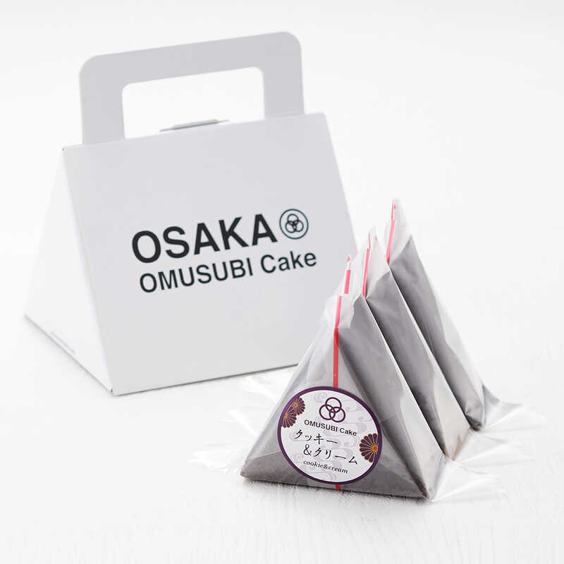 OMUSUBI Cake クッキー＆クリーム3個 with box