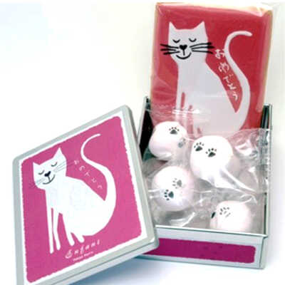 メッセージ入りねこ おめでとう