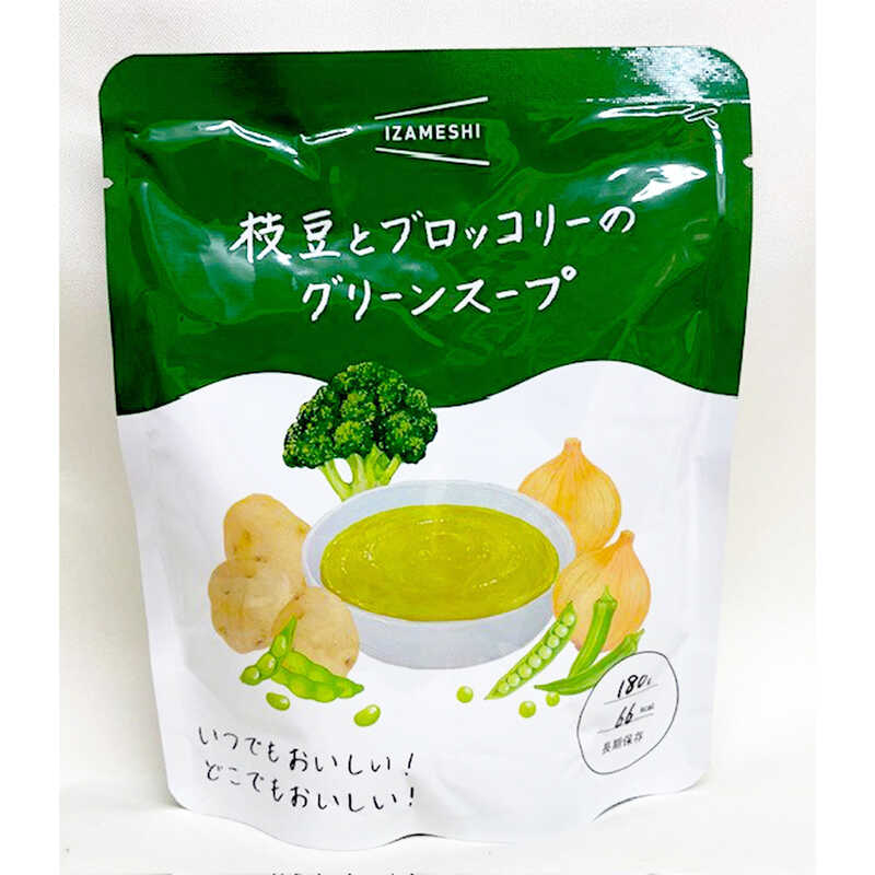 "IZAMESHI 枝豆とブロッコリーのグリーンスープ"